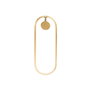 Opviq Can - 13557 Aplique de pared metálico dorado